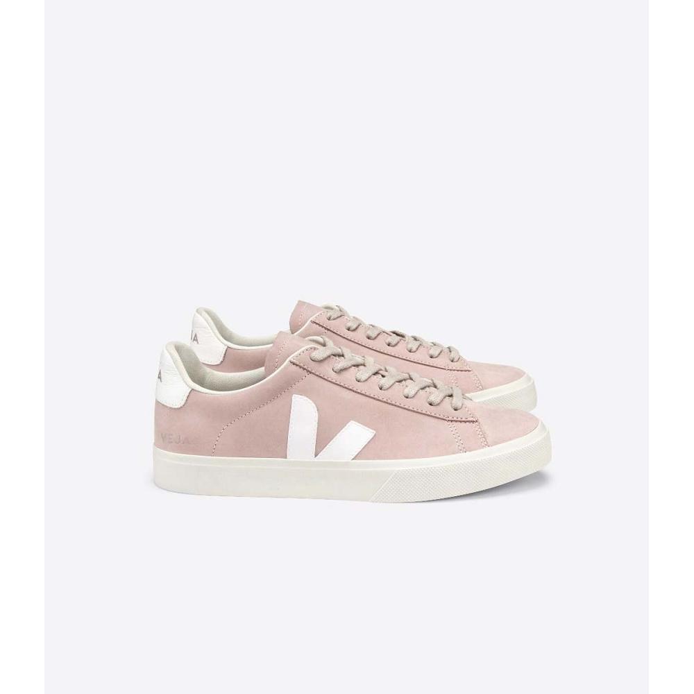 Pink Women\'s Veja CAMPO NUBUCK Low Tops Sneakers | AU 599SGL